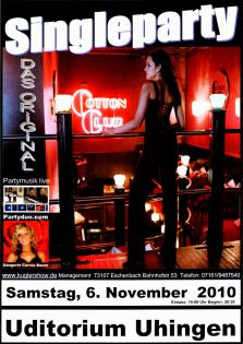 Singleparty am Samstag, 06.11-0.7978 - partyduo.com - Uditorium Stadthalle Uhingen