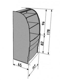 Schrank Kinderschrank Jugendschrank LKW-Schrank 3 Farben TRUCK 178x90 cm