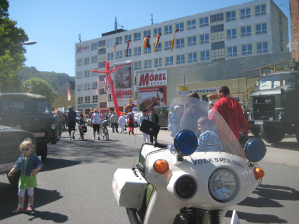 Ostmobiletreffen am DDR Museum zum Walpurgismarkt am 1. Mai  in Thale 