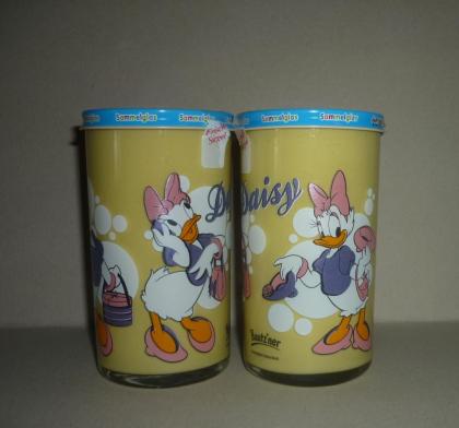 Bautzner Kindersenf Sammelglas Daisy + Donald Duck vegan neu