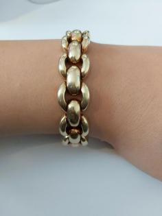 Goldarmband Gold 585 14k Massiv ca.19, 5cm 33-34 g