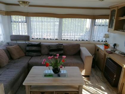 Wohnmobil Chalet von privat auf Camping Ijsselstrand in Doesburg/ Niederlande zu