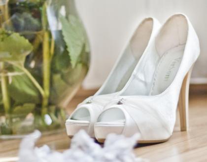 Brautschuhe in der Farbe Ivory