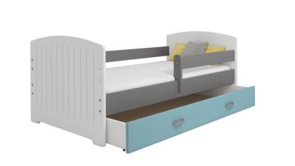 Bett Babybett Kinderbett Juniorbett 160x80 + Lattenrost + Schublade Einzelbett K