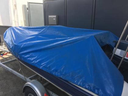Schlauchboot mit GFK Festrumpf, zusammen mit Yamaha 30 PS Motor + Steinbacher Tr