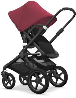 Bugaboo Fox all black + Rubyred