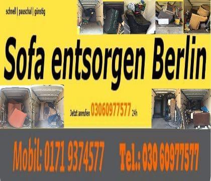 Sofa entsorgen Preis 80 Euro Berlin