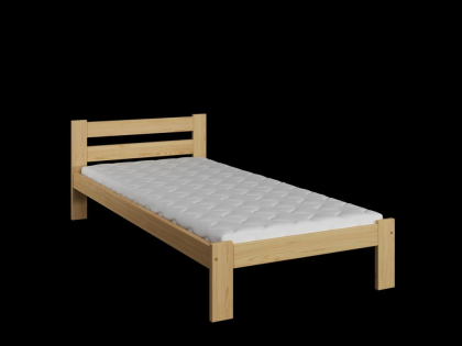 Bett Massivholzbett Holzbett Lattenrost unlackiert unbehandelt 90/ 120/ 140/ 160