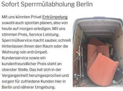 Ihr günstigster Berlin Anbieter Entrümpelung