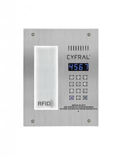 Zweidraht-Sprechanlage Gegensprechanlage 10 Teilnehmer Stahl RFID