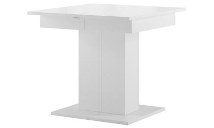 Säulentisch Ausziehtisch Star 05 85-220x77x85cm Weiß Matt Esstisch Wohnzimmertis