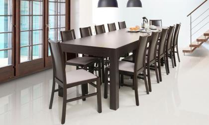 Ausziehtisch Wenus 160-300x90x76cm Wenge Tischplatte 300cm 4-12 Personen Esstisc