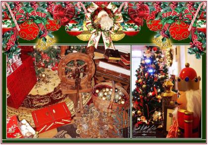 Nostalgische Event Weihnachtsdekorationen und antike Weihnachts-Loungebereiche f