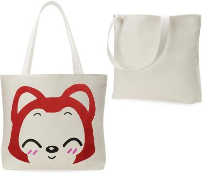 Damentasche Baumwolltasche Leinen - Beutel Shopper Bag Einkaufstasche Fuchs