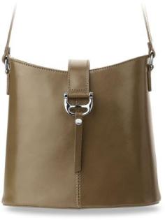Italienische Damentasche Schultertasche Natur - Leder Umhängetasche viele Farben