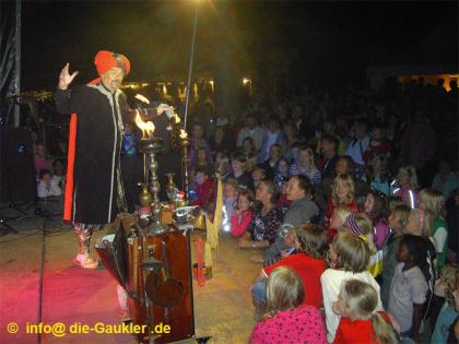 ALADIN - orientalischer Zauberer, Fakir u. Feuerspucker f. Event, Firmenfeier pr