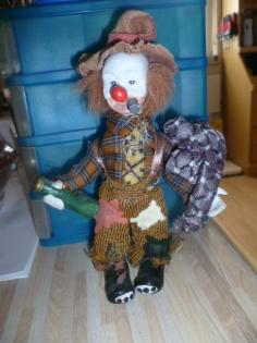Alte Clownsfiguren 3+1 Stück aus Eisenhüttenstadt DDR Nr. 37