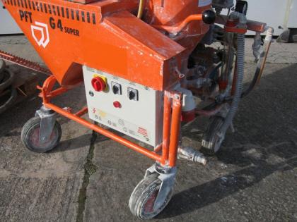 PFT G4 Super , Silobetrieb, Putzmaschine, Verputzmaschine, Silomat, Förderanlage