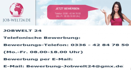 Erotikline Job * Flirtline Job * Telefonistin Nebenjob Stellenangebot Arbeit seh