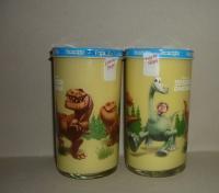 Bautzner Kindersenf Sammelglas DINO Glas 1