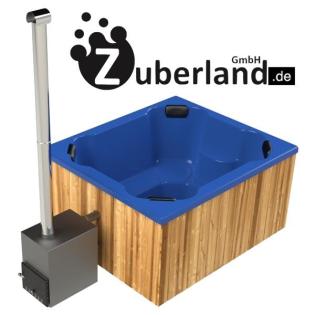 Badezuber 2x1, 7m mit Thermoholzumrandung, Badebottich, Zuber, Pool, Whirlpool