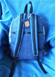 Tasche Echt Jeans Rucksack Backpack Neu handmade