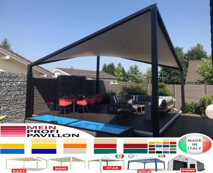 Pavillon Segel 6x6 Terrassendach Restaurant personalisierte Farbe Pvc Pergola