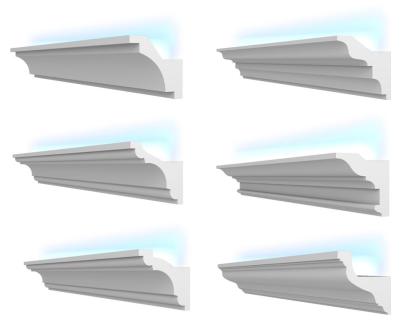 Polystyrol Stuckleiste Lichtprofile FS13 100x80 14 m indirekte Beleuchtung Harts