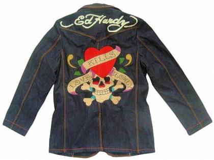 ED HARDY Jeansjacke LOVE KILLS stark reduziert