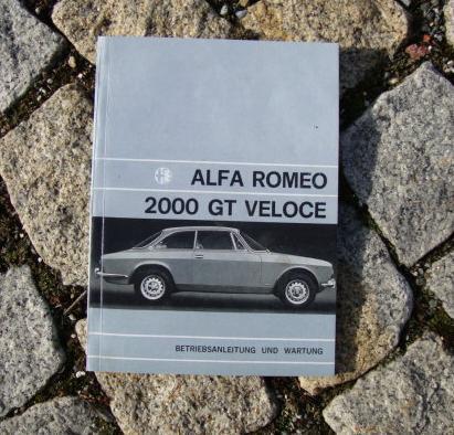 Betriebsanleitung Alfa Romeo Bertone GT2021 Veloce