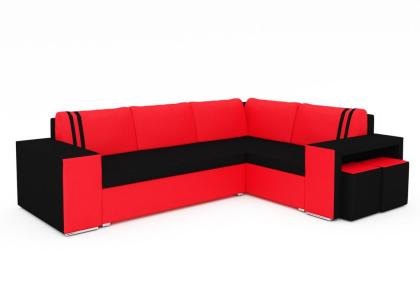 Sofa Couch Ecksofa Eckcouch Schlaffunktion Bettkasten - ISOLA