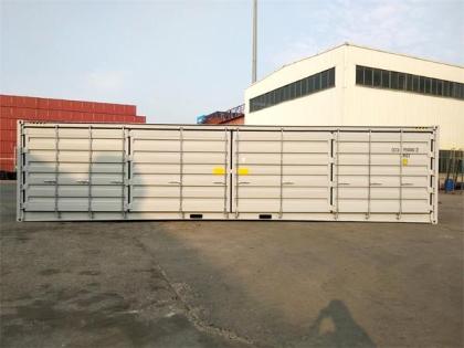 40 Fuß High Cube Side Door Container Seecontainer All doors open