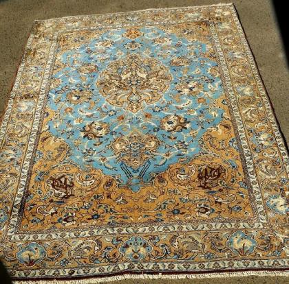 Orientteppich Isfahan mit Seide 140 J. alt, T125