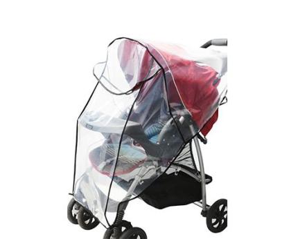 Regenschutz Regenverdeck Regenhaube für Kinderwagen Universal Regenfolien Klar