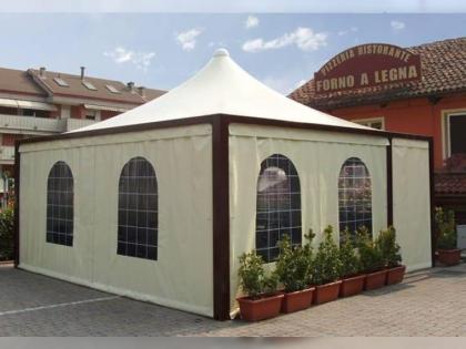 Pavillon Zelt Stahl personalisierte Farben professionell neu 5x5 Garden Café Hot