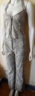 2 teilig: Schlangenlook, Top & Hose, sexy Ensemble