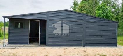 Blechgarage 9x6m Metallgarage Carport und Garage Schuppen für Garten ID277