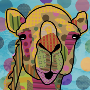 Neo Pop Art Kamel by Misaku - *versandkostenfrei*