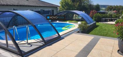 Albixon Pool Überdachung Klasik B 8, 60x 4, 71 Gratis Dolphin E10 Vivapool Ausve