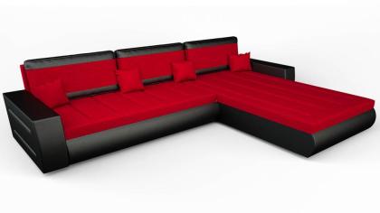 Sofa Couch Ecksofa Eckcouch Schlaffunktion Bettkasten - MANT