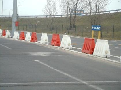 Fahrbahnteiler Kunststoffleitplanken 50cm Separator Bau Verkehr