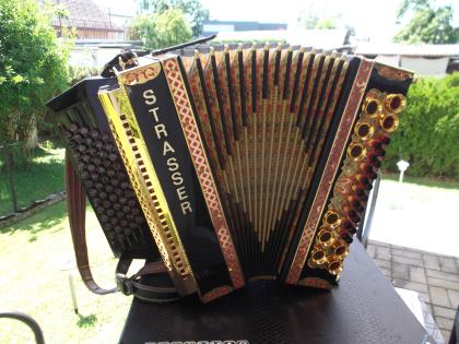 Steirische Harmonika  STRASSER deLuxe GOLD Edition  5 Reihig