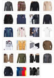 Jacken, Hemden, T-Shirts und andere Textilien