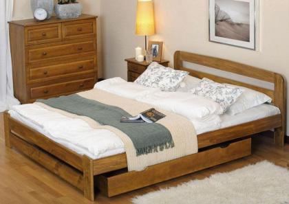 Bett Gästebett Kiefer Holz Doppelbett Holzbett 140x200cm Ehebett Bettgestell Neu