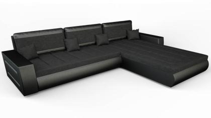 Sofa Couch Ecksofa Eckcouch Schlaffunktion Bettkasten - MANT
