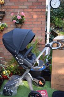 Stokke Xplory 3 in 1 Baby V5 Kinderwagen mit Tragetasche
