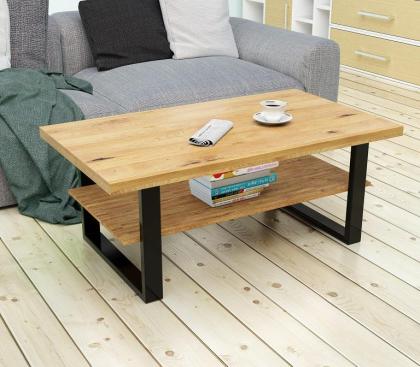 Kaffeetisch Eichentisch Beistelltisch Couchtisch 115x65cm