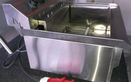 Elektr. Beckenfritteuse 6 kw Backfritteuse Friteuse
