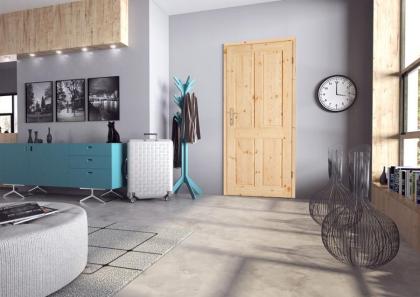 Holztür S -Serie Türflügel Schiebetür Zimmertür Innentür Kiefer 60/ 70/ 80/ 90