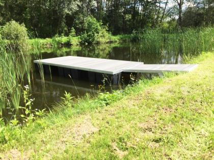 Schwimmponton 4 x 2 x 0, 5 Aluminium Schwimmkörper Pontonboot Partyfloss Fallrep